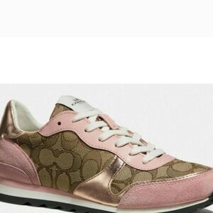 COACH Women's C142 Signature Jacquard Runner Sneakers Size 11B
